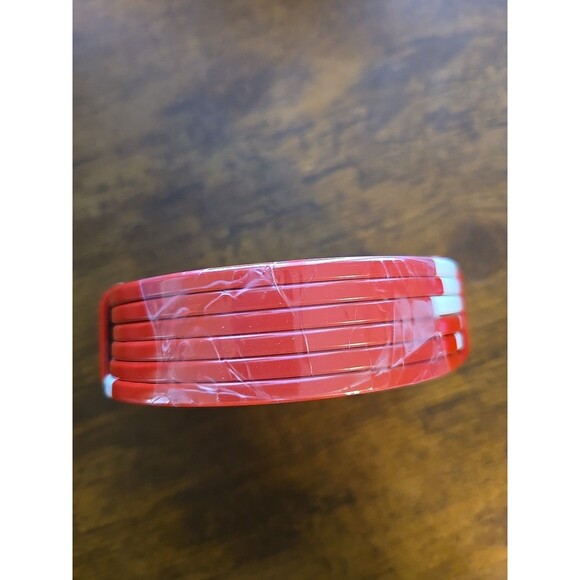 Officially Licensed Coca-Cola Retro Design Coaster 6-Piece Set w/ Holder - Picture 2 of 6